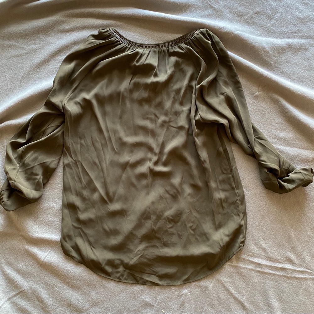 Pullover Blouse With Adjustable Sleeves - image 2